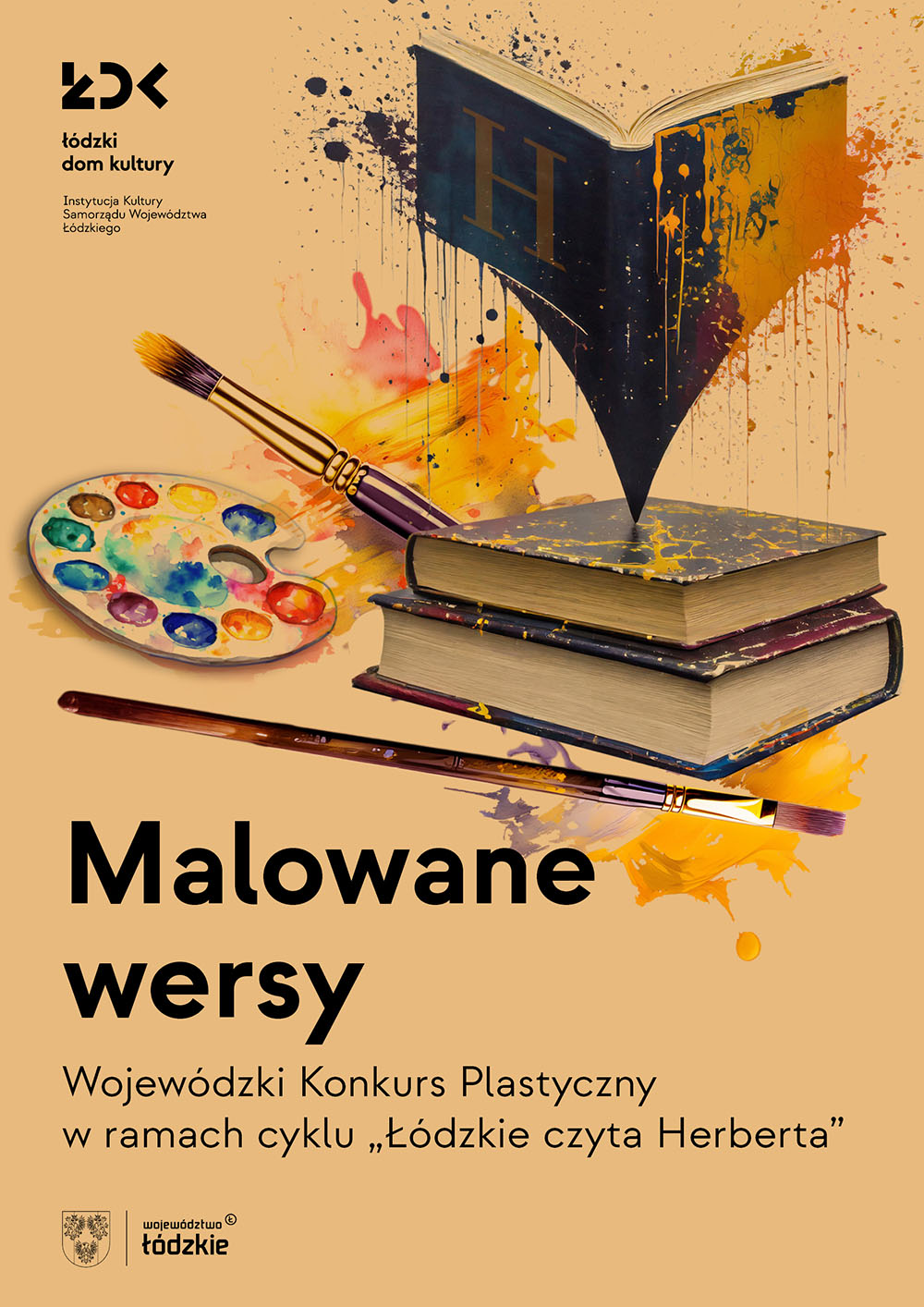 Plakat konkursu Malowane wersy