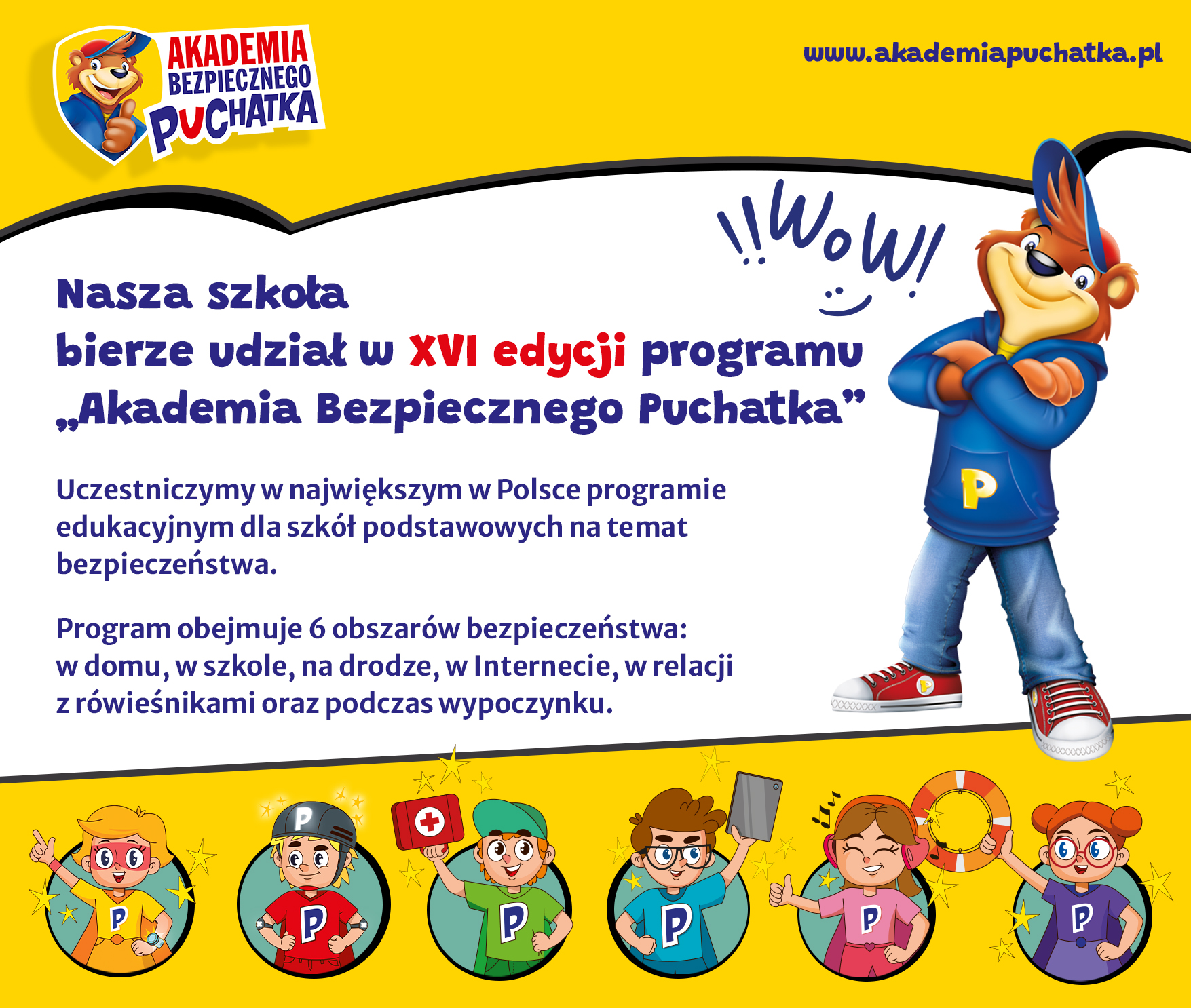 Akademia Bezpiecznego Puchatka baner