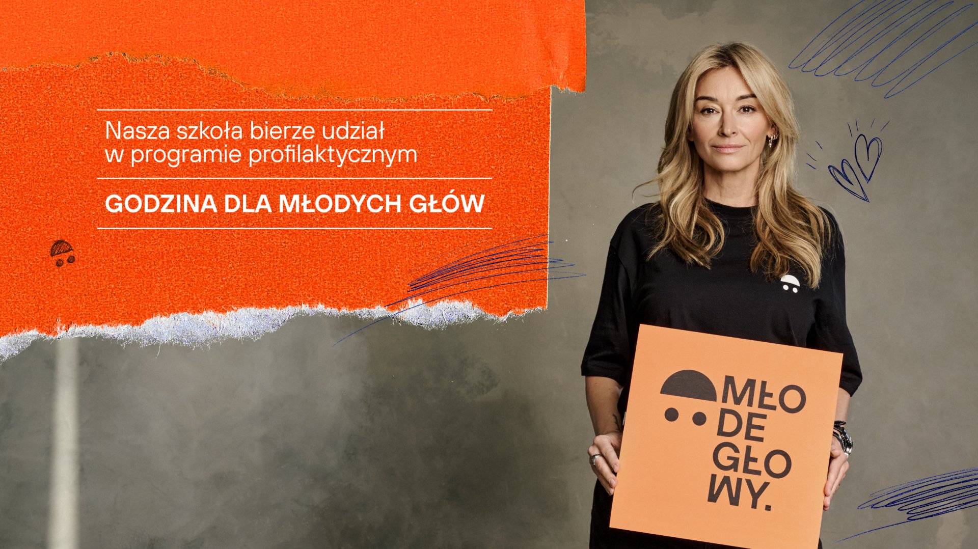 Plakat programu profilaktycznego Godzina dla młodych orłów