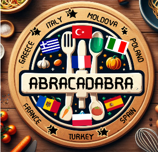 Logo Abracadabra! Magic recipes to get better knowledge of our countries