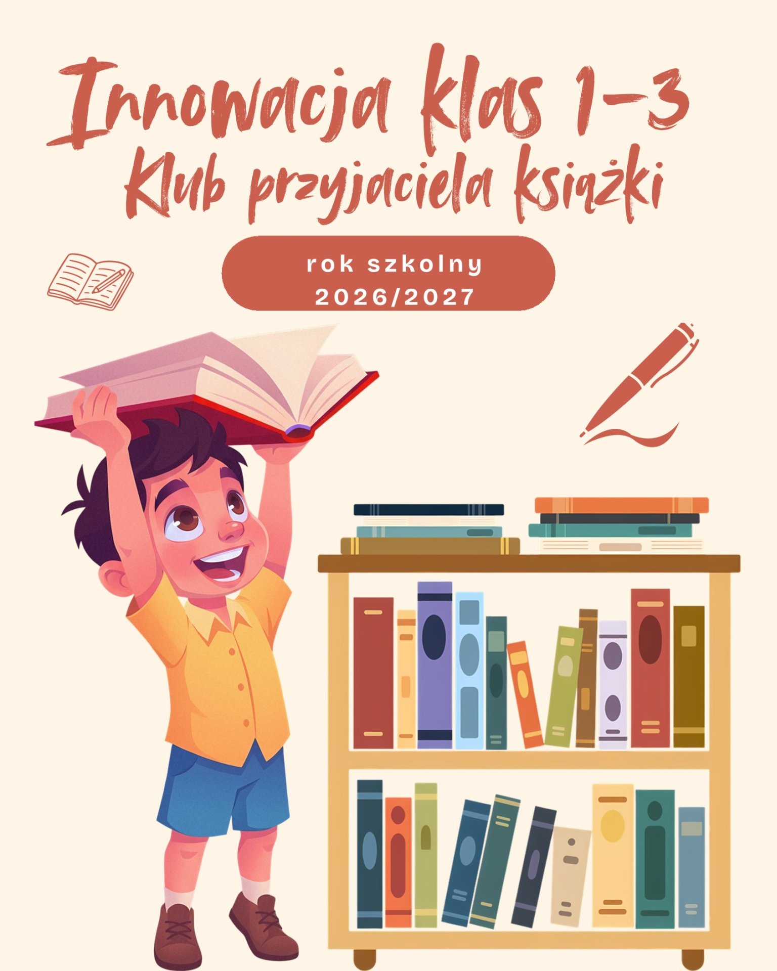„Klub Przyjaciela Książki” – nowa innowacja pedagogiczna w klasach 1-3